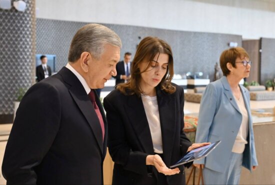 Central Asian and EU leaders visit Aral Culture Summit exhibit